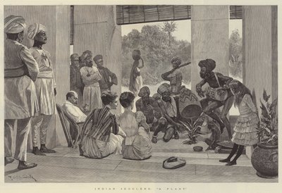 Indian Jugglers, A Plant by Richard Caton Woodville junior